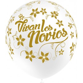 Globos Latex 12" Vivan Los Novios Balloonia