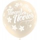 Globos de 12" Vivan Los Novios Transparente Balloonia