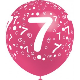 Globos de 12" Número 7 Balloonia