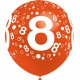 Globos de 12" Número 8 Balloonia