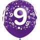 Globos de 12" Número 9 Balloonia