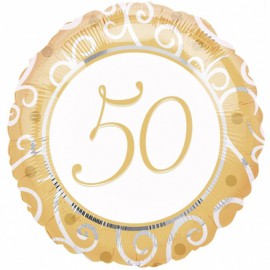 Globos de foil 18" (45Cm) 50 Aniversario