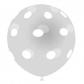 Globos de 12" Lunares Transparentes Balloonia