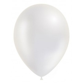 Globos 11" (28cm) Blanco Perlado Balloonia Bolsa 50