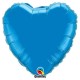 Globos de foil Corazones de 4" Azul Zafiro