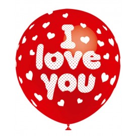 Globos de 12" I Love You Balloonia