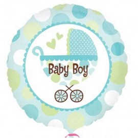 Globos de foil de 18" Baby Boy Cochecito