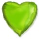Globos de foil corazones 18" Verde Lima