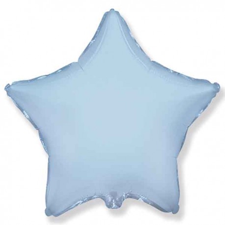 Globos de foil Estrellas 18" Baby Azul Pastel