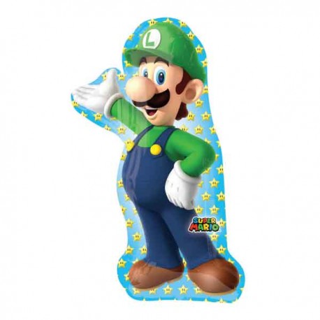 Globos de foil supershape de 20" X 38" Luigi