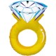 Globos de foil de 37" (94Cm) Anillo Diamante ORO
