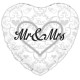 Globos Foil de 18" (45Cm) Mr & Mrs