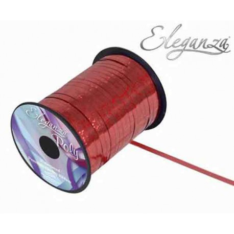 Cinta curling 5mm x 250m color Rojo Holografico