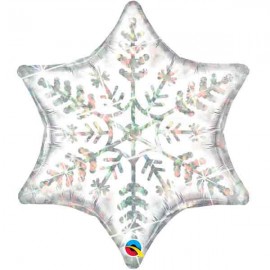Globos Foil Estrella 36" (91Cm) Copo de Nieve Grande