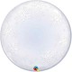 Globos foil de 24" Bubbles Copos De Nieve