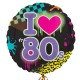 Globos Foil 17" (45Cm) I Love 80s