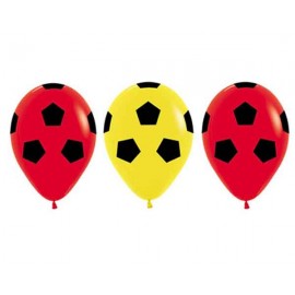 Globos 12" Fashion Rojo Amarillo Balones