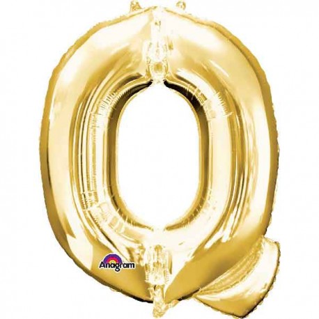 Globos Foil de 32" (81cm) Letra Q Oro Anagram
