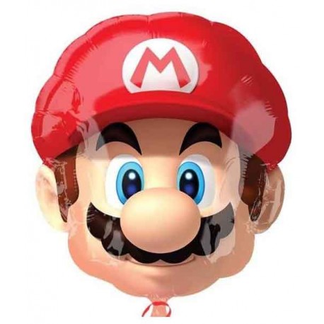 Globos de foil supershape Cabeza Mario