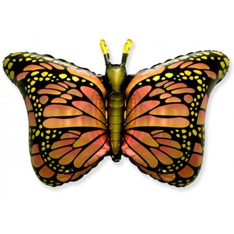 Globos de Foil Supershape Mariposa Naranja