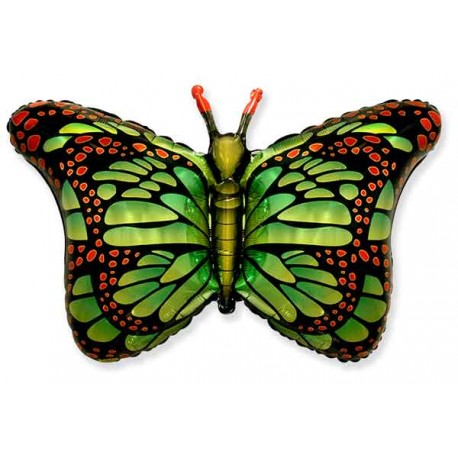 Globos de Foil Supershape Mariposa Verde