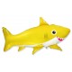 Globos Foil Supershape Tiburon Feliz Amarillo