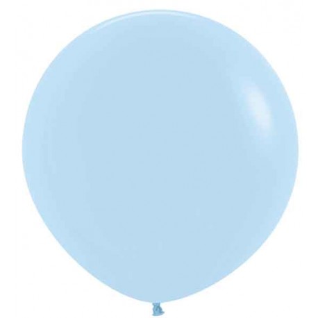 Globos Látex 24" (61Cm) Pastel Azul Mate