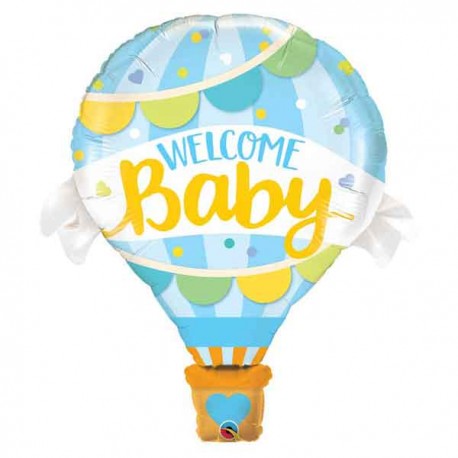 Globos Foil de 42" Welcome Baby Azul