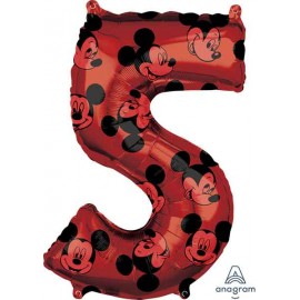 Globos Foil 26" (66cm) x 18" (45Cm) Número 5 Mickey