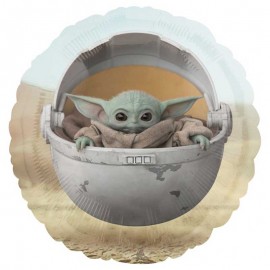 Globos Foil 18" Mandalorian Baby Yoda