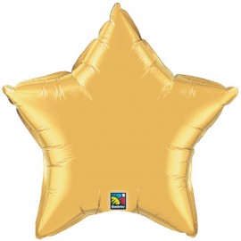 Globos de foil Estrella de 4" Oro