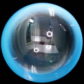 Globos 18" Bubble Transparente Donut Azul