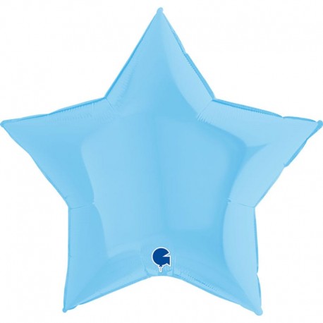 Globos Foil Estrellas 36" Mate Azul