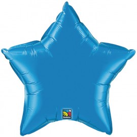 Globos de foil Estrella de 36" Azul zafiro