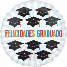 Globos Foil 17" (43Cm) Felicidades Graduado