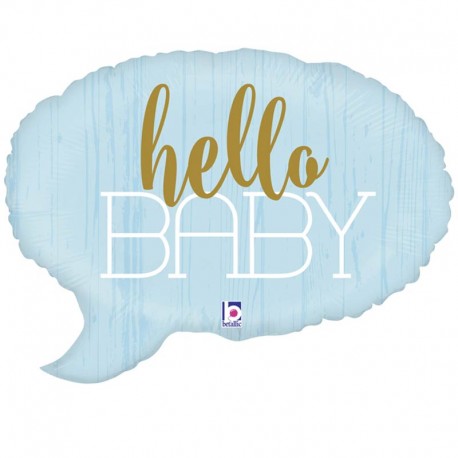 Globos Foil 24" Hello Baby Azul