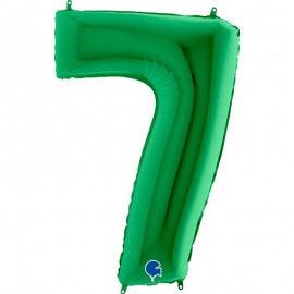 Globos Foil 40" (102cm) Numero 7 Verde