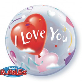 Globos de foil de 22" Bubbles I Love You