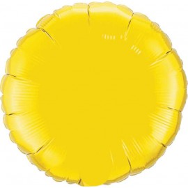 Globos de foil Redondos de 18" Amarillo