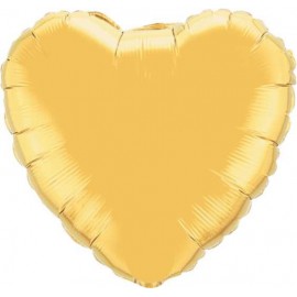 Globos de foil Corazón de 18" Oro