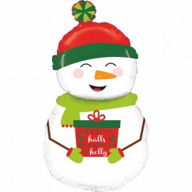 Globos Foil de 40" (102Cm) Snowman Sonriente