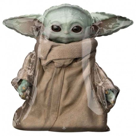 Foil de 31" (78Cm) Airwalker Mandalorian Baby Yoda