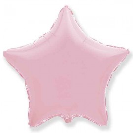 Globos de foil Estrellas 9" Baby Rosa Pastel