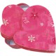 Caja de regalo corazon (15,3 x 13,5 x 3,6) rosa y flores