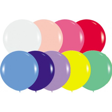 Globos redondos de 20" (50Cm) Colores solidos surtidos Sempertex