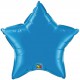 Globos de foil Estrella de 4" Azul zafiro Qualatex